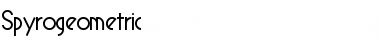 Spyrogeometric Regular Font Title Preview