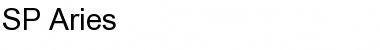 SP_Aries Regular Font Title Preview