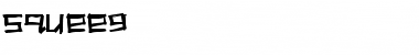 Squeeg Regular Font Title Preview