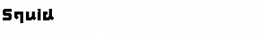 Squid Regular Font Title Preview