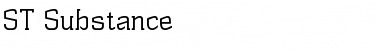 ST Substance Regular Font Title Preview