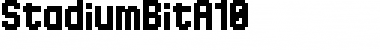 StadiumBitA10 Regular Font Title Preview