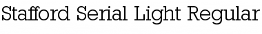 Stafford-Serial-Light Regular Font Title Preview