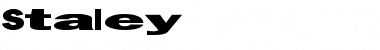 Staley Regular Font Title Preview