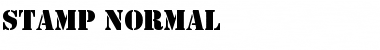 Stamp-Normal Regular Font Title Preview