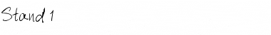 Stand 1 Regular Font Title Preview