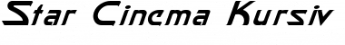 Star Cinema Italic Font Title Preview