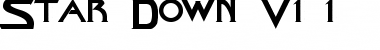 Star Down V1.1 Regular Font Title Preview