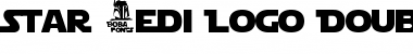 Star Jedi Logo DoubleLine1 Regular Font Title Preview
