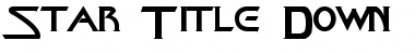 Star Title Down Regular Font Title Preview