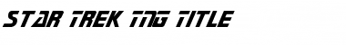 Star Trek TNG-Title Regular Font Title Preview