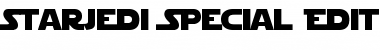 StarJedi Special Edition Regular Font Title Preview