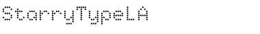 StarryTypeLA Regular Font Title Preview