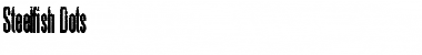 Steelfish Dots Regular Font Title Preview