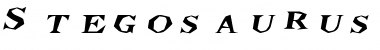 StegosaurusExtended Italic Font Title Preview