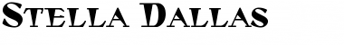 Stella Dallas Regular Font Title Preview