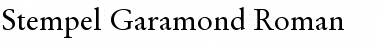 Stempel Garamond Regular Font Title Preview