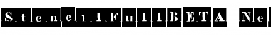 StencilFullBETA Regular Font Title Preview