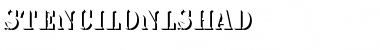 StencilOnlShaD Regular Font Title Preview