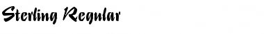 Sterling Regular Font Title Preview