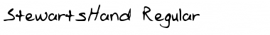 StewartsHand Regular Font Title Preview