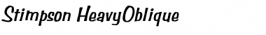 Stimpson HeavyOblique Font Title Preview