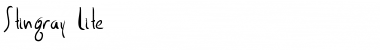 Stingray Lite Regular Font Title Preview