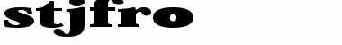 STJFro Regular Font Title Preview