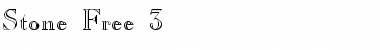 Stone Free 3 Regular Font Title Preview
