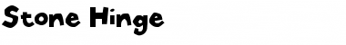 Stone Hinge Regular Font Title Preview
