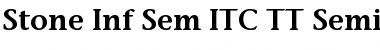 Stone Inf Sem ITC TT Semi Font Title Preview
