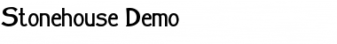 Stonehouse Demo Regular Font Title Preview