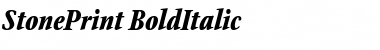 StonePrint Regular Font Title Preview