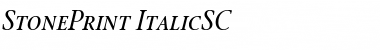 StonePrint Regular Font Title Preview