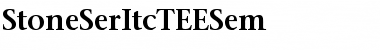 StoneSerItcTEESem Regular Font Title Preview
