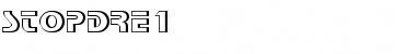 StopDRe1 Regular Font Title Preview