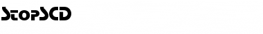 StopSCD Regular Font Title Preview