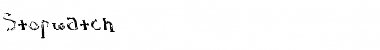 Stopwatch Regular Font Title Preview