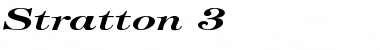 Stratton 3 Regular Font Title Preview