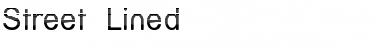 Street - Lined Regular Font Title Preview