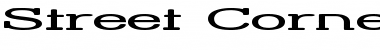 Street Corner Slab HyperExtend Regular Font Title Preview