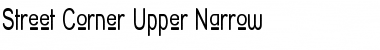 Street Corner Upper Narrow Regular Font Title Preview