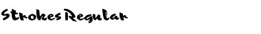 Strokes Regular Font Title Preview