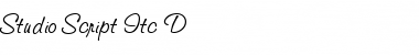 Studio Script Itc D Regular Font Title Preview