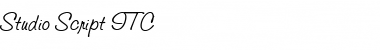 Studio Script ITC Regular Font Title Preview