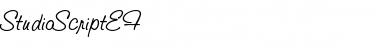 StudioScriptEF Regular Font Title Preview