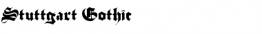 Stuttgart Gothic Regular Font Title Preview