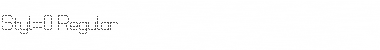 Styl=0 Regular Font Title Preview