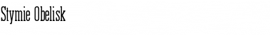 Stymie Obelisk Regular Font Title Preview