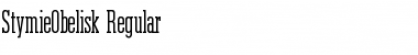 StymieObelisk Regular Font Title Preview
